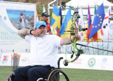 Alberto Simonelli argento compound alla Para-Archery European Cup di Olbia