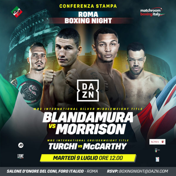 Roma Boxing Night, domani conferenza stampa al Coni con Malagò